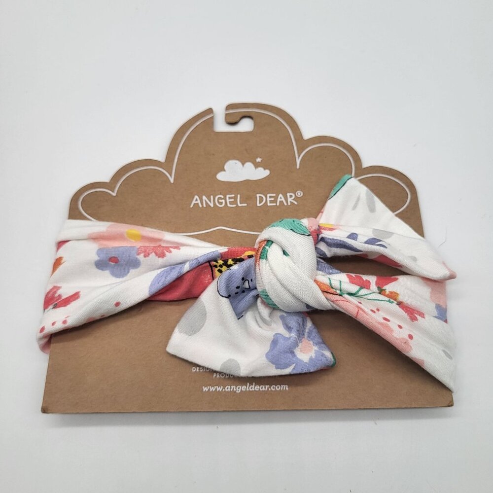Angel Dear Headband Viscose from Bamboo White with Flowers
